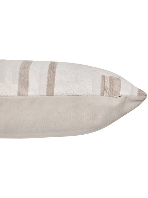 Coussin déhoussable en chenille CALIX - Kiabi