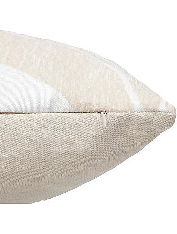 Coussin déhoussable en chenille jacquard MADINI