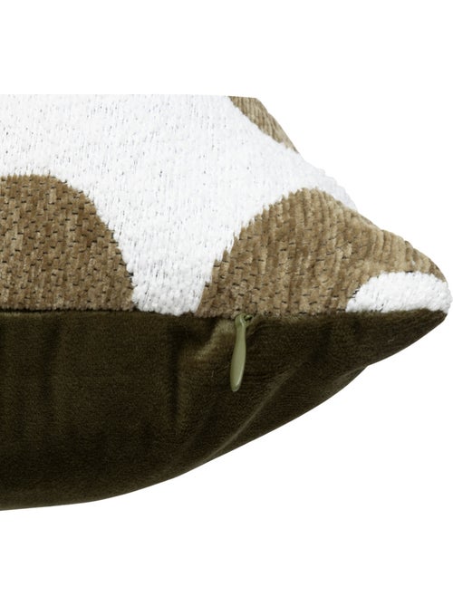 Coussin déhoussable en chenille jacquard SAFINA - Kiabi Coussin déhoussable en chenille jacquard SAFINA - Kiabi