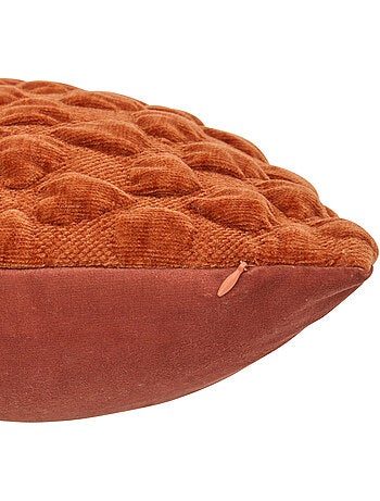 Coussin déhoussable en chenille NOVA