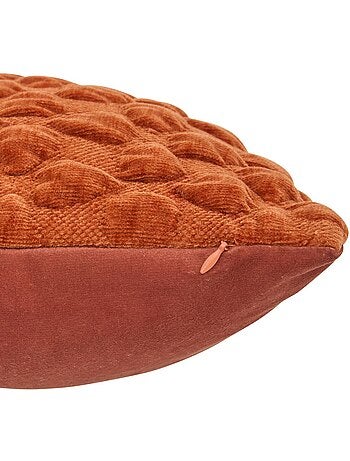 Coussin déhoussable en chenille nova