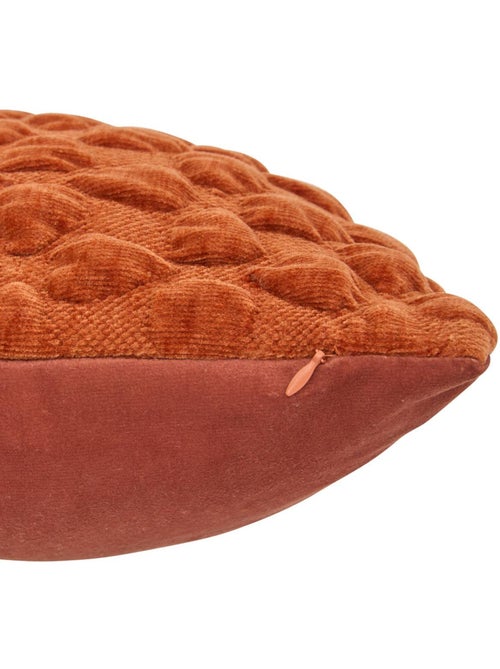 Coussin déhoussable en chenille NOVA - Kiabi