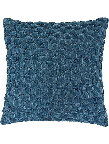 Coussin déhoussable en chenille nova