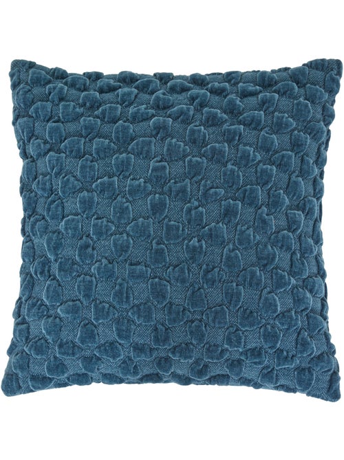 Coussin déhoussable en chenille NOVA - Kiabi