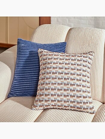 Coussin déhoussable en chenille SKYLOUNGE