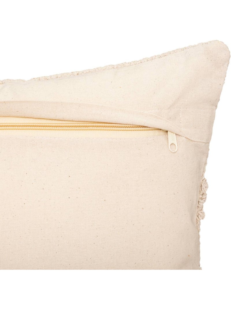 Coussin déhoussable en coton avec motif 3D SAFARI Beige - Kiabi