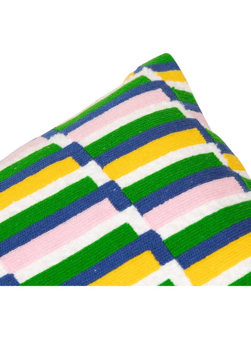 Coussin déhoussable en coton brodé DISSO - Kiabi