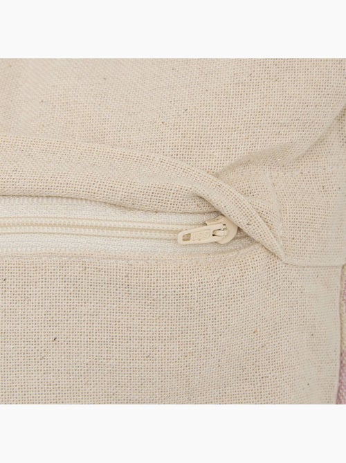 Coussin déhoussable en coton FLEURS SAUVAGES - Kiabi