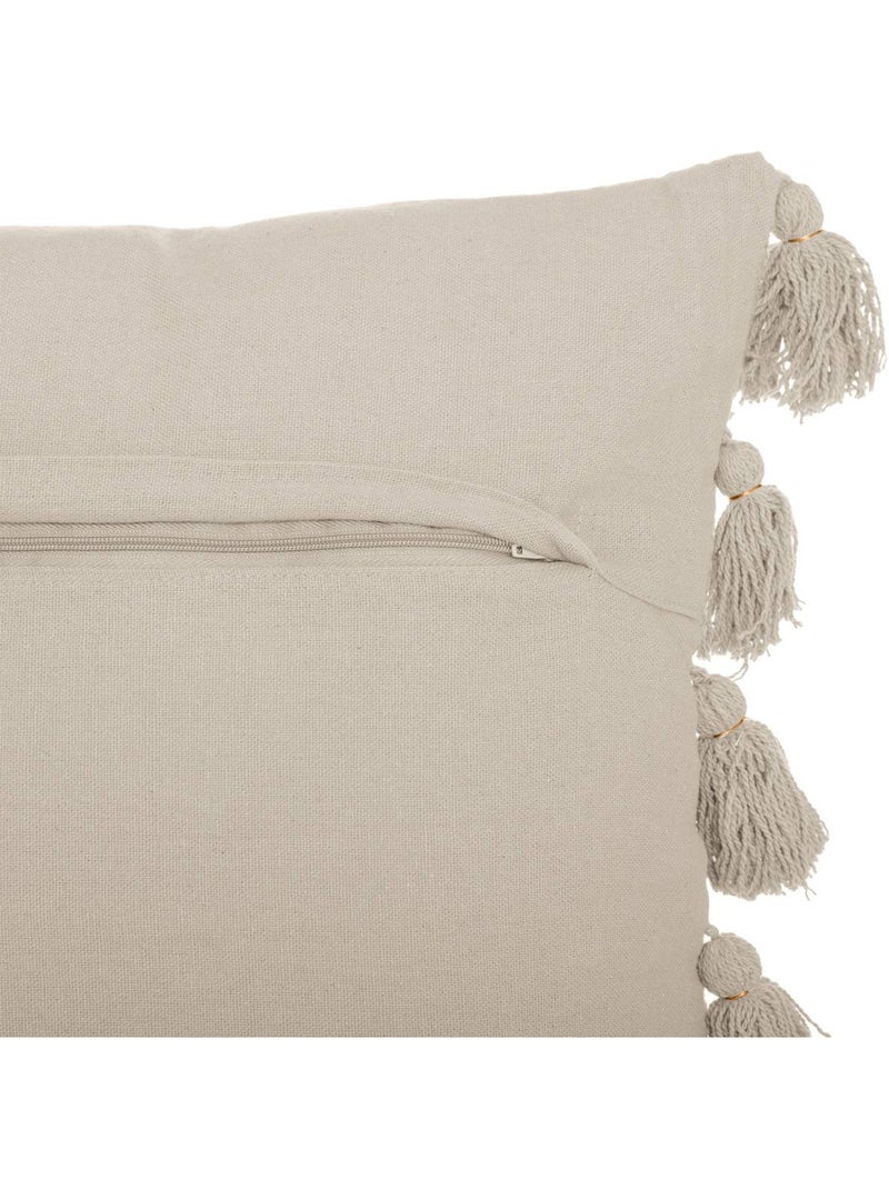 Coussin déhoussable en coton GYSPY Ivoire - Kiabi
