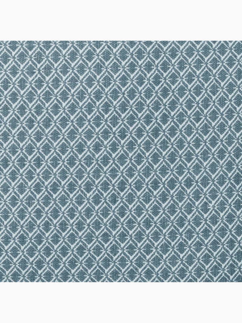 Coussin déhoussable en coton imprimé otto Bleu - Kiabi