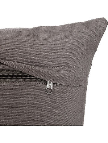 Coussin déhoussable en coton imprimé OTTO