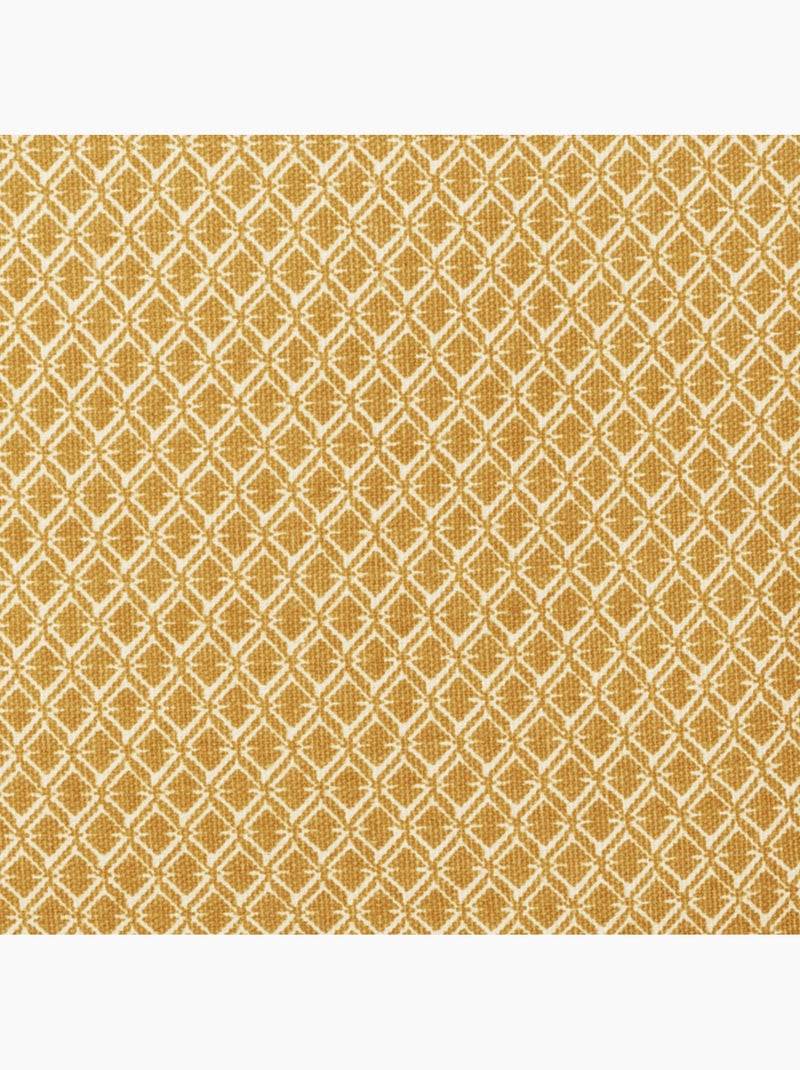 Coussin déhoussable en coton imprimé OTTO Ocre - Kiabi