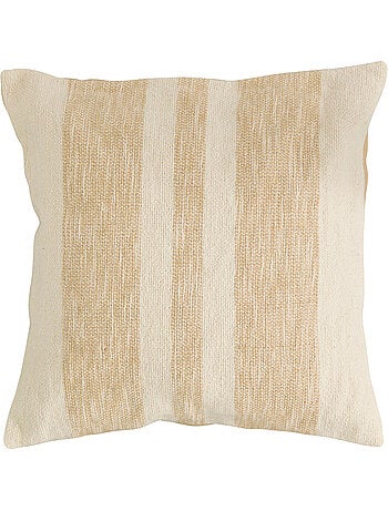 Coussin déhoussable en coton laini