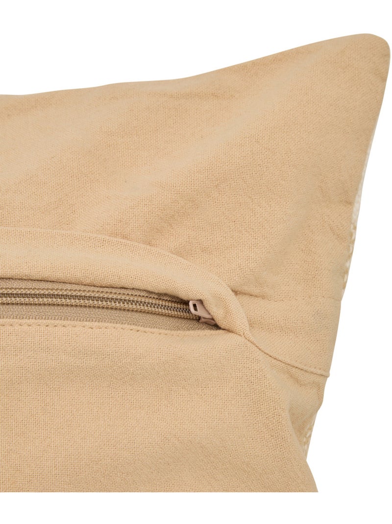 Coussin déhoussable en coton LAINI Blanc - Kiabi