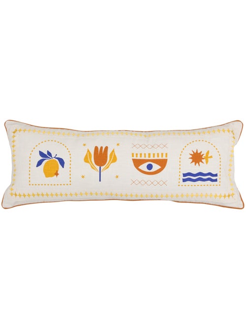 Coussin déhoussable en coton LIBERTAD - Kiabi