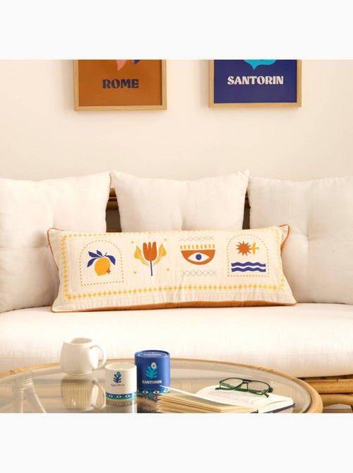 Coussin déhoussable en coton LIBERTAD - Kiabi
