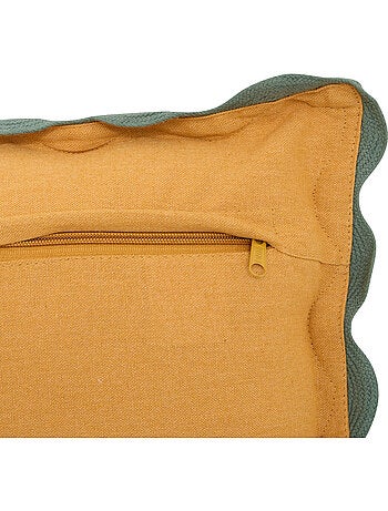 Coussin déhoussable en coton recyclé CHERRY