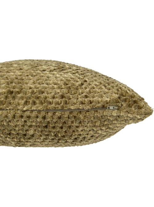 Coussin déhoussable en flanelle jacquard LYNO - Kiabi
