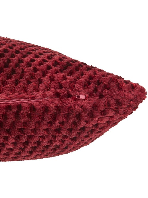 Coussin déhoussable en flanelle jacquard LYNO - Kiabi