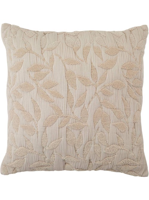 Coussin déhoussable en gaze de coton jacquard LEHTO - Kiabi