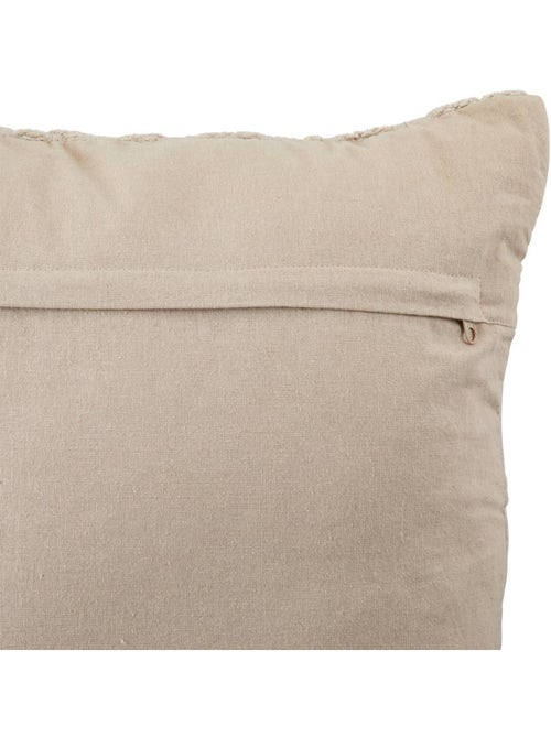 Coussin déhoussable en gaze de coton jacquard LEHTO - Kiabi