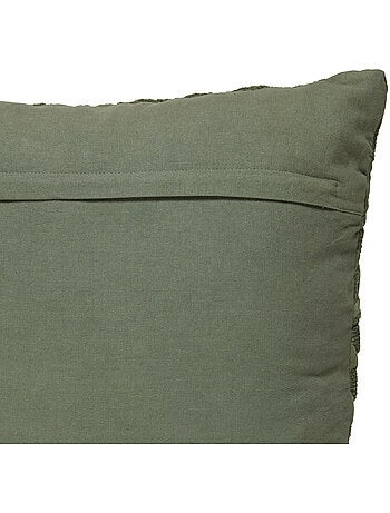 Coussin déhoussable en gaze de coton jacquard LEHTO