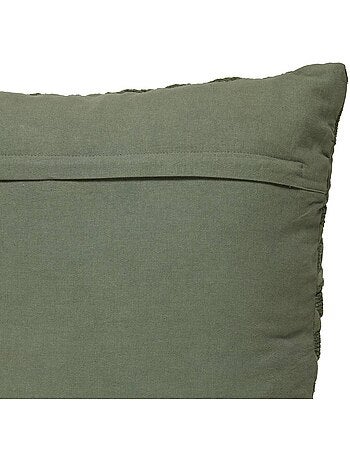Coussin déhoussable en gaze de coton jacquard LEHTO