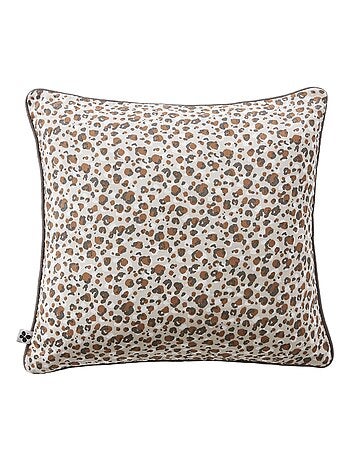 Coussin dehoussable en gaze de coton Leopard Leonie