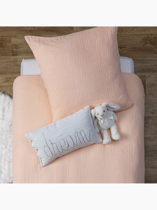 Coussin déhoussable en gaze de coton LILI - Kiabi Coussin déhoussable en gaze de coton LILI - Kiabi