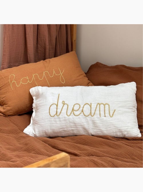 Coussin déhoussable en gaze de coton LILI - Kiabi Coussin déhoussable en gaze de coton LILI - Kiabi