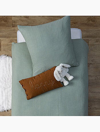 Coussin déhoussable en gaze de coton LILI