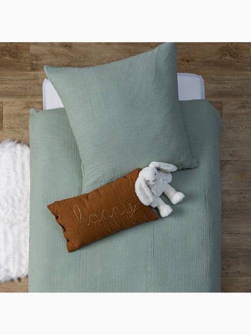 Coussin déhoussable en gaze de coton LILI - Kiabi Coussin déhoussable en gaze de coton LILI - Kiabi