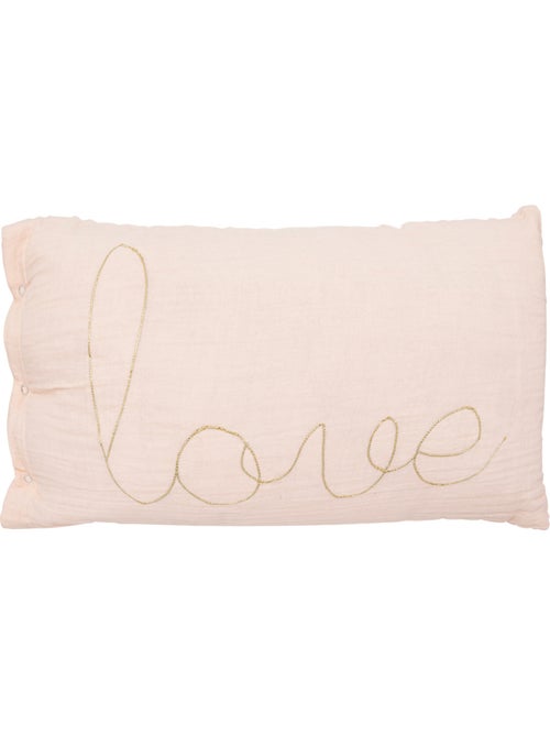 Coussin déhoussable en gaze de coton LILI - Kiabi Coussin déhoussable en gaze de coton LILI - Kiabi