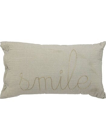 Coussin déhoussable en gaze de coton LILI