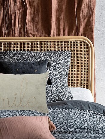 Coussin déhoussable en gaze de coton LILI
