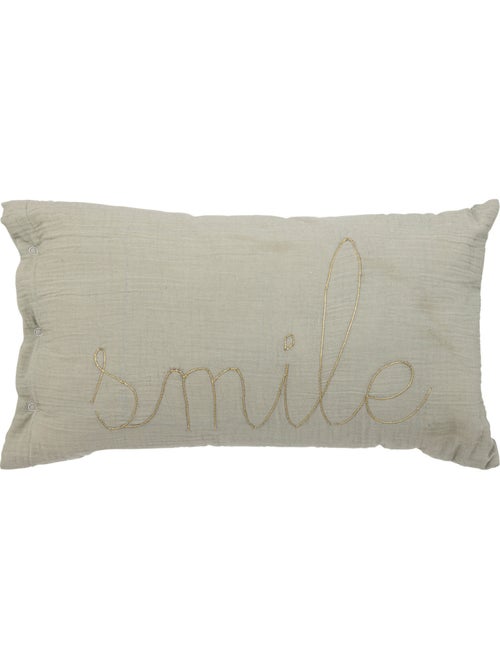 Coussin déhoussable en gaze de coton LILI - Kiabi Coussin déhoussable en gaze de coton LILI - Kiabi
