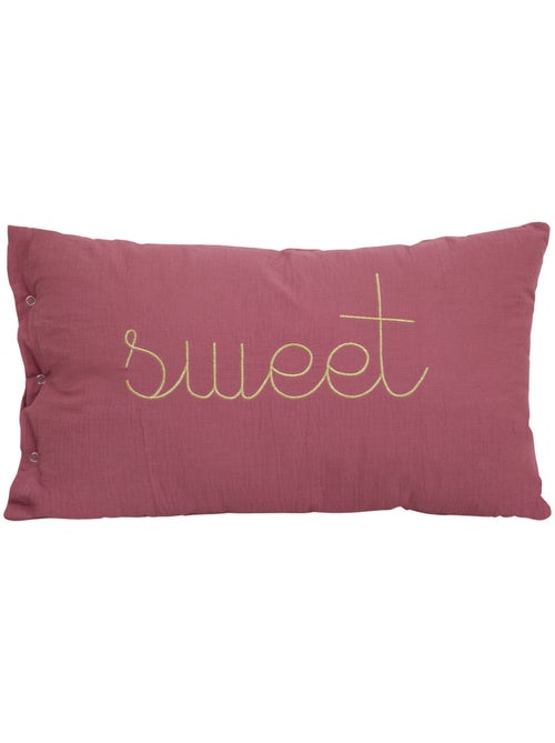 Coussin déhoussable en gaze de coton LILI - Kiabi Coussin déhoussable en gaze de coton LILI - Kiabi