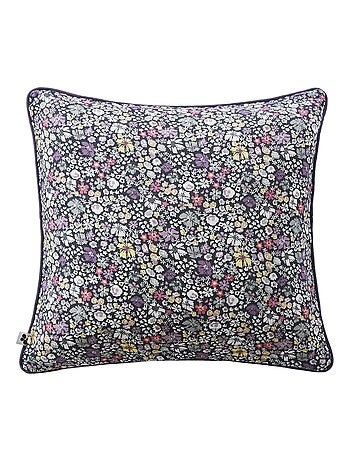 Coussin dehoussable en gaze de coton Malia en fleurs