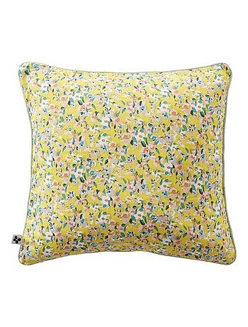 Coussin dehoussable en gaze de coton Manon fleuri
