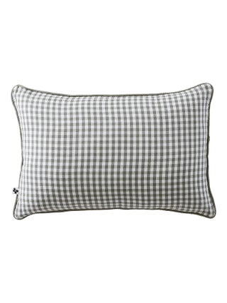Coussin dehoussable en gaze de coton Vickie vichy