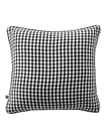 Coussin dehoussable en gaze de coton Vickie vichy