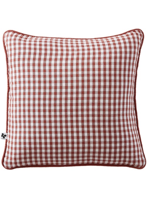 Coussin dehoussable en gaze de coton Vickie vichy - Kiabi Coussin dehoussable en gaze de coton Vickie vichy - Kiabi