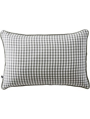 Coussin dehoussable en gaze de coton Vickie vichy
