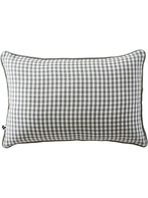 Coussin dehoussable en gaze de coton Vickie vichy - Kiabi Coussin dehoussable en gaze de coton Vickie vichy - Kiabi