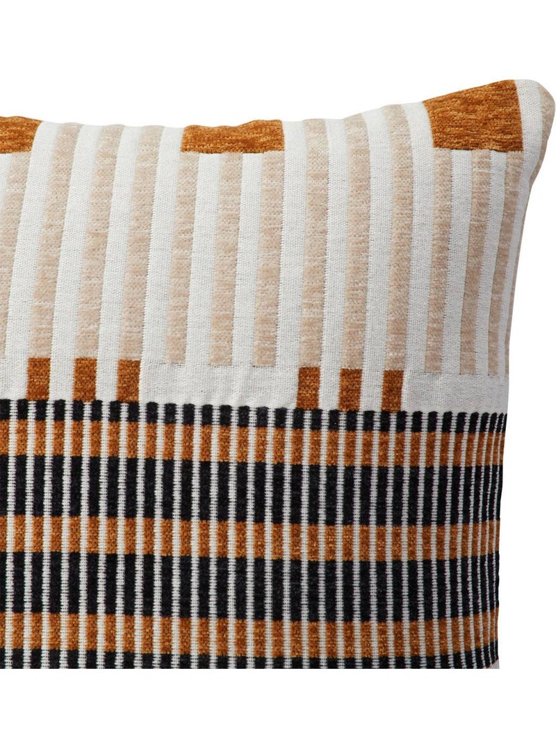 Coussin déhoussable en jacquard jangwa Lin - Kiabi