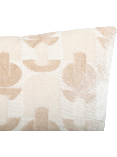 Coussin déhoussable en jacquard velours LUNA - Kiabi