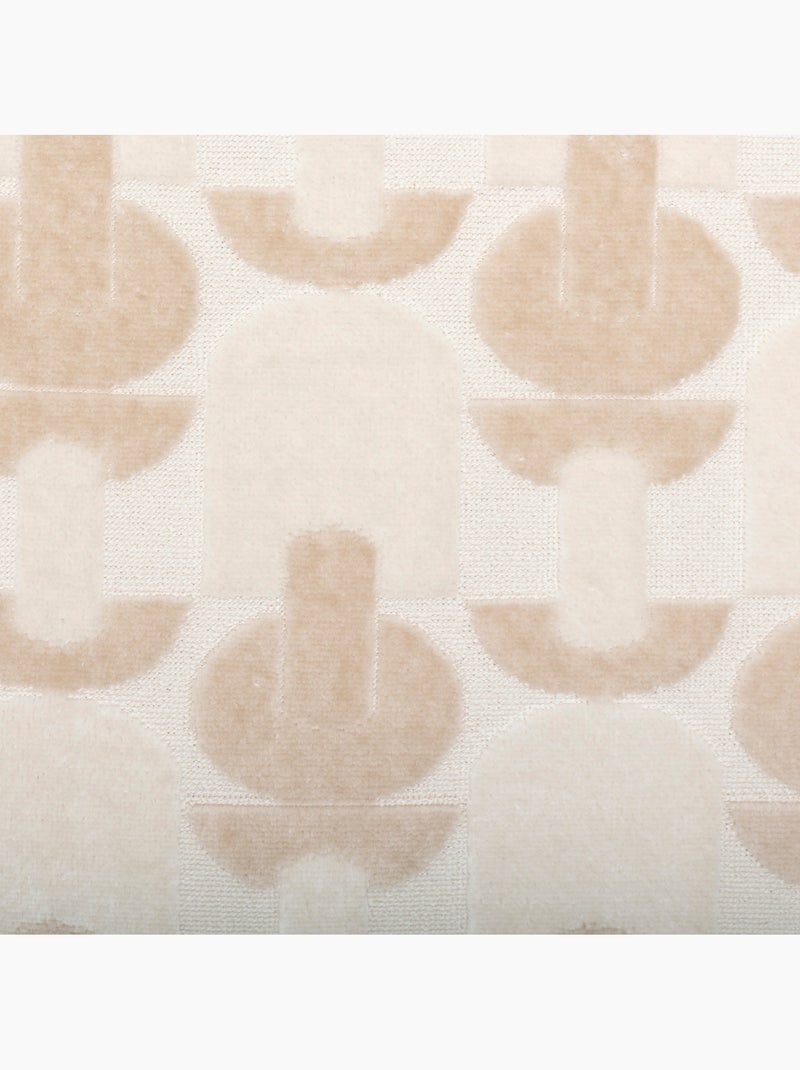 Coussin déhoussable en jacquard velours LUNA Lin - Kiabi