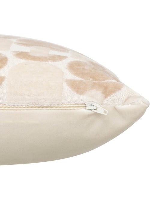 Coussin déhoussable en jacquard velours LUNA - Kiabi