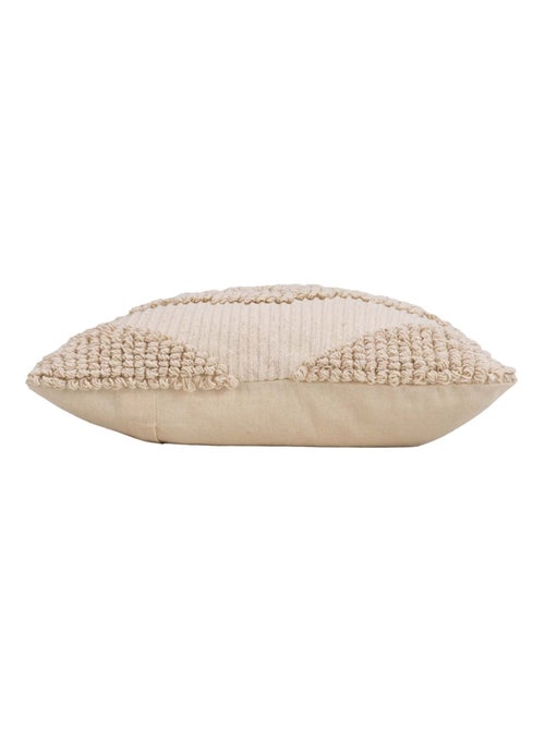 Coussin déhoussable en poly-coton à motif texturé - Kiabi Coussin déhoussable en poly-coton à motif texturé - Kiabi
