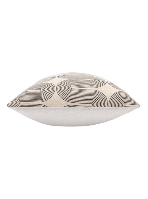 Coussin déhoussable en polycoton à imprimé métallisé - Kiabi